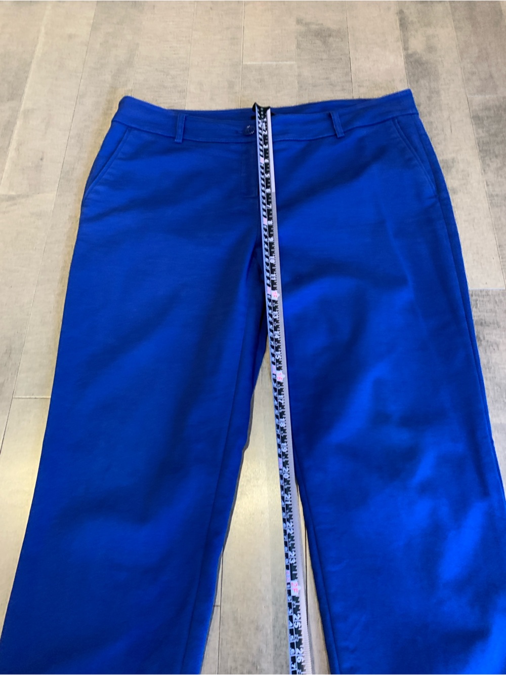 Dalia Royal Blue Cropped Straight Leg Pants Size 10 - Picture 6 of 15